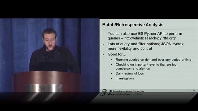 FloCon 2015: Elasticsearch, Logstash, and Kibana (ELK) by Beaver and Hutichson смотреть онлайн