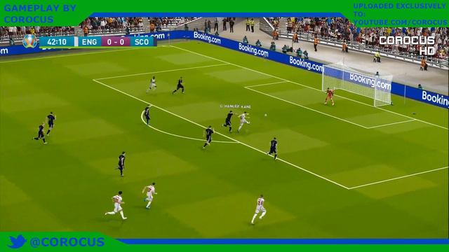 England vs Scotland | UEFA Euro 2020 | Group D | Wembley Stadium | PES 2021 смотреть онлайн