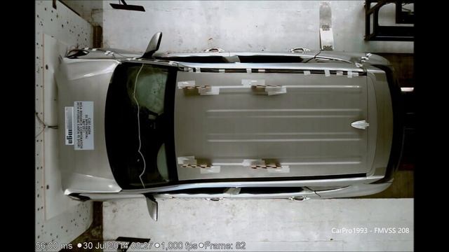 2013-2018 Hyundai Santa Fe Sport FMVSS 208 Unbelted Frontal Crash Test смотреть онлайн