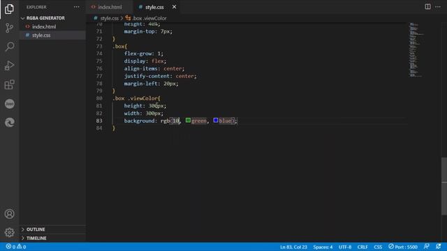 how to create a RGB Color generator using html css and js смотреть онлайн