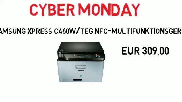 Cyber Monday - Samsung Xpress C460W/TEG NFC-Multifunktionsgerät смотреть онлайн