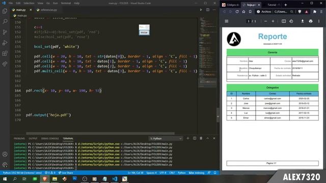 12. Aplicando lo aprendido N°2 [Crear PDF Python 3] смотреть онлайн