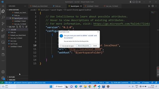 launch.json Visual Studio Code Error ||vs code json file error in vs code | смотреть онлайн