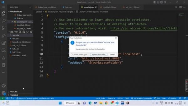 launch.json Visual Studio Code Error ||vs code json file error in vs code |