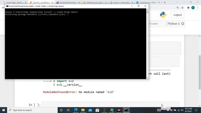 How to install Opencv on Anaconda | install opencv jupyter | install opencv latest version 2021 смотреть онлайн