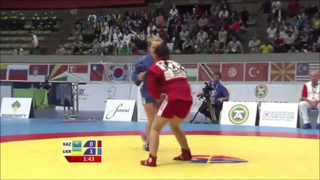 Чемпионат мира-2015 по самбо Финал Буйок М. (УКР) - Турмаханова Г.(КАЗ) смотреть онлайн