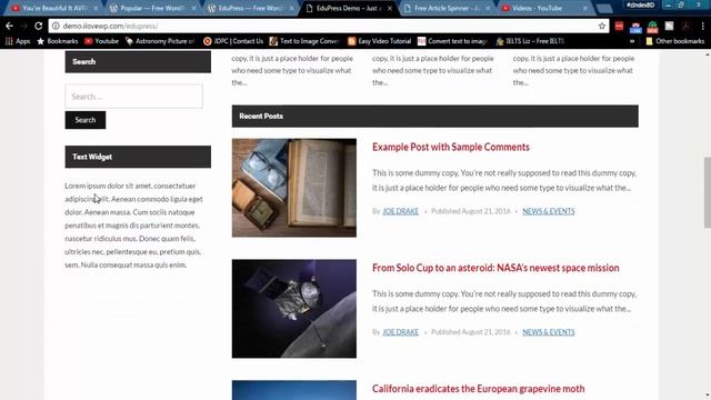 EduPress Education Website Free WordPress Theme Features With Download Link смотреть онлайн