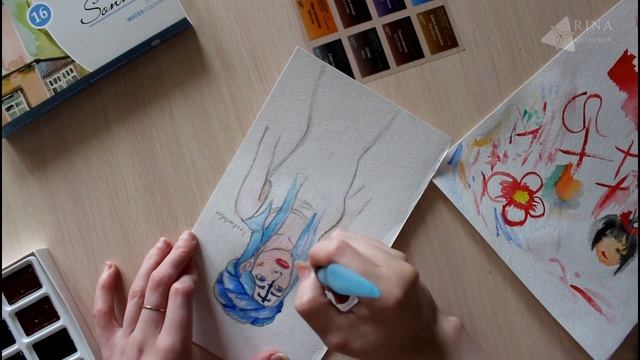 Рисование в реальном времени. Кисть с резервуаром. Впечатления смотреть онлайн