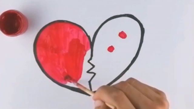 Drawing a heart for childrenBolalar uchun yurak 1080 x 1920 смотреть онлайн