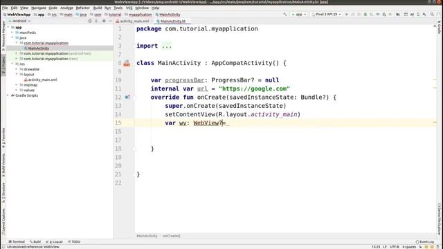 Make Android App in 10 minutes Only | Android Kotlin Tutorials | Easy App | Using WebView in Kotlin смотреть онлайн