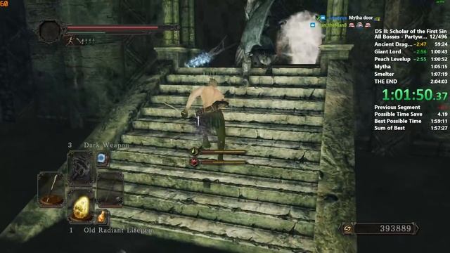 DS2 Scholar All Bosses In 2:01:28 (World Record)