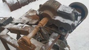 Механический редукторный дровокол с двигателем 8.0 л.с