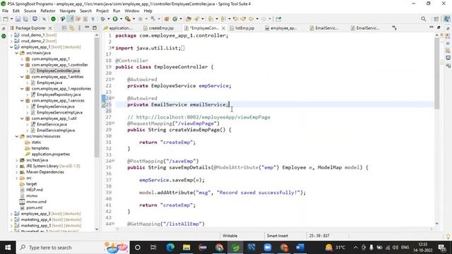 Employee Management System (part - 4) | Spring Boot Project | Hibernate | MySQL (Step By Step) смотреть онлайн