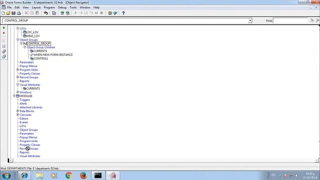 25- Oracle forms 11g | Object group | اوراكل فورمز смотреть онлайн