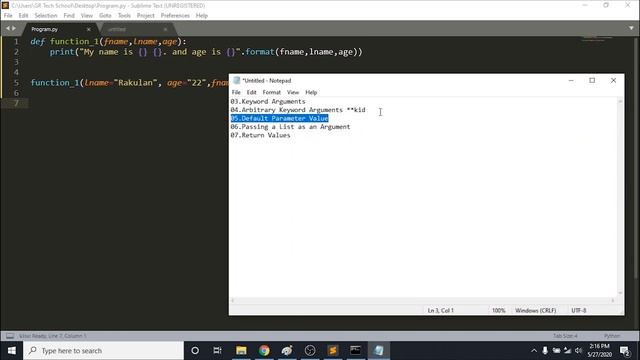 38.Keyword Arguments with Function in Python (Part - 2) смотреть онлайн