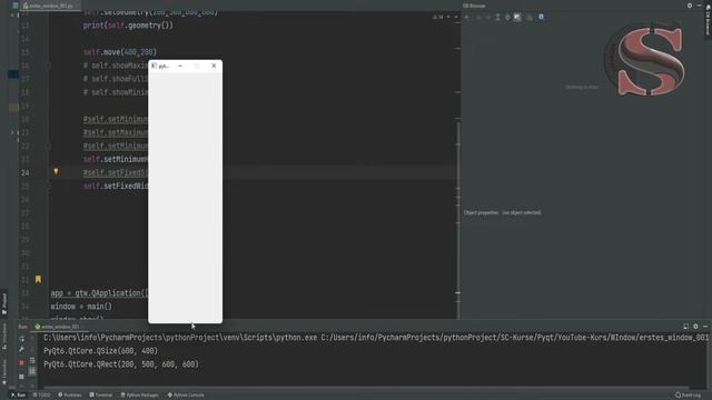 Pyqt6 Qt Designer Kurs [GUI-Fenster-Eigenschaften] 003 смотреть онлайн