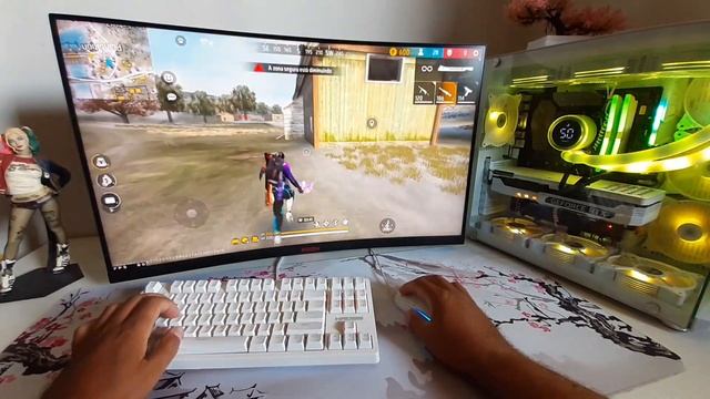 FREE FIRE NA VISÃO DE UM PC TRAVOU (POV) Handcam ? смотреть онлайн