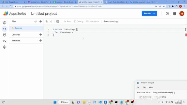 Google Apps Script Tutorial to Fill out Google Docs Template With Dynamic Data Using Google Forms смотреть онлайн