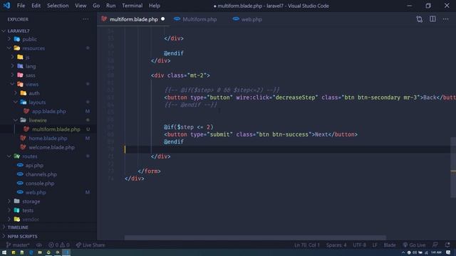 MultiStep Form using Laravel Livewire смотреть онлайн