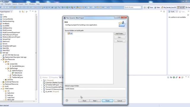 How To Create Simple HelloWorld Servlet Using TomCat And Eclipse смотреть онлайн