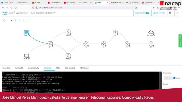 Lab CML IPV6 Protocolos смотреть онлайн