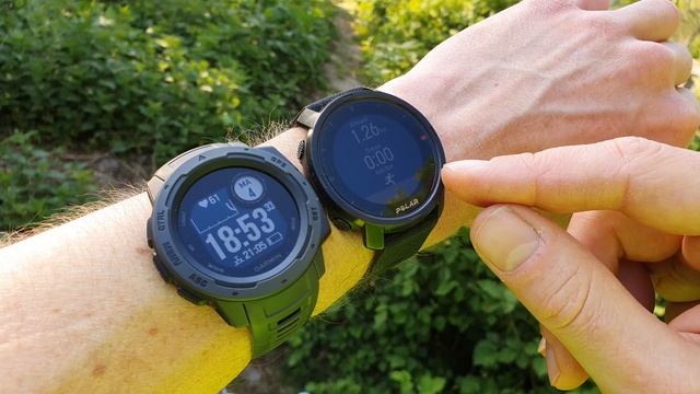 Polar Grit X vs Garmin Instinct Comparison! смотреть онлайн