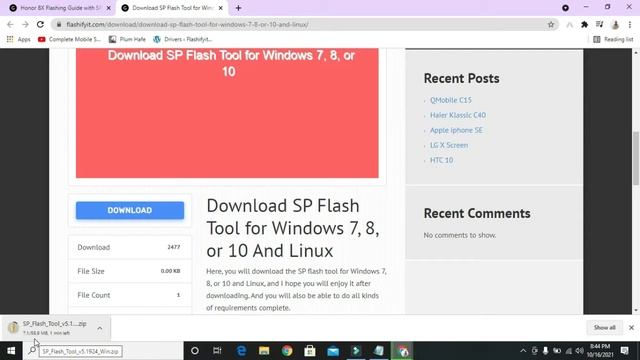 How to flash Honor 8X SP Flash Tool Guide Tutorial смотреть онлайн