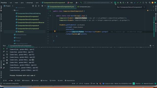 Stream API Part 19 - Sorted Comparator thenComparing, reversed смотреть онлайн