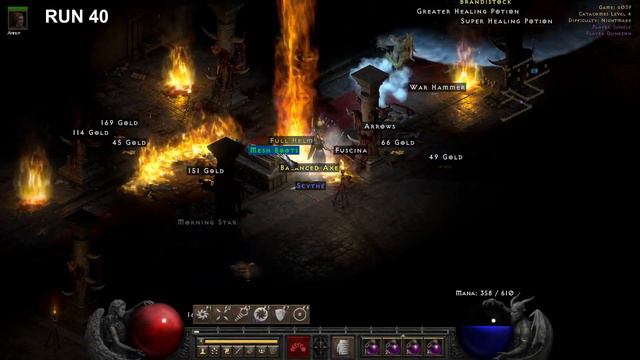 100 Runs Nightmare Andariel Drop Highlights - Diablo II Resurrected 2023
