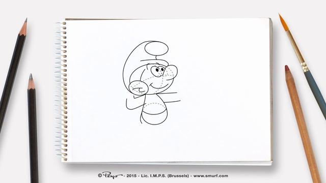 Как рисовать Красавчик • Смурфики