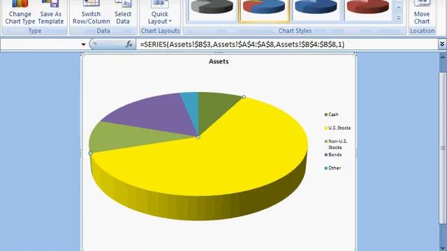 Excel 2007 Pie Chart смотреть онлайн