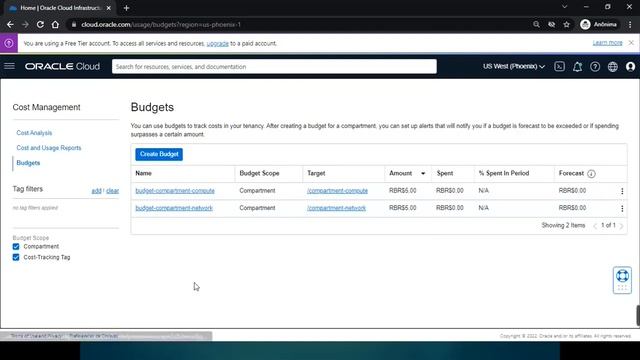 #10 Oracle Cloud Minicurso Networking - Upgrade Account + Budget com Alerta de Custos(HANDS-ON) смотреть онлайн