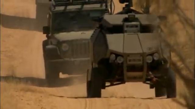 Guardium UGV G-Nius unmanned ground vehicle in action Israeli Army Israel смотреть онлайн