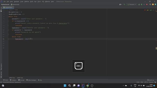 Password Lock System (Android) program on Python смотреть онлайн