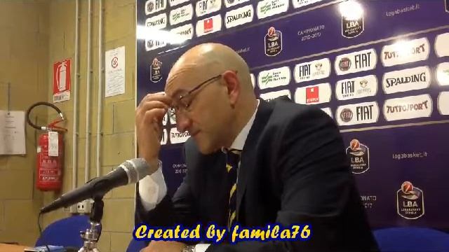 Conferenza stampa Vitucci e Diana dopo Fiat Torino-Germani Brescia 86-91 del 02.01.17 смотреть онлайн