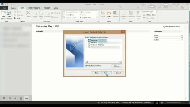 How to create a backup of Outlook 2013 files смотреть онлайн