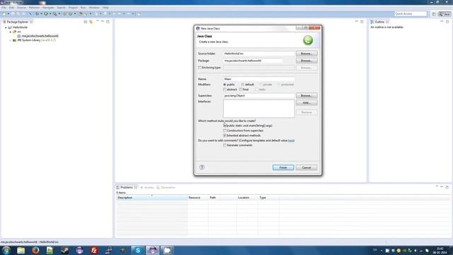 Creating a Java program in eclipse - Java #2 смотреть онлайн