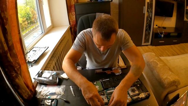 Чистка , профилактика ноутбука ASUS TUF GAMING FX 705 DT смотреть онлайн
