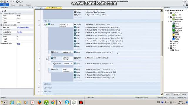 Construct 2 #22 Генерация мира.Часть 2. Массивы (Array) смотреть онлайн