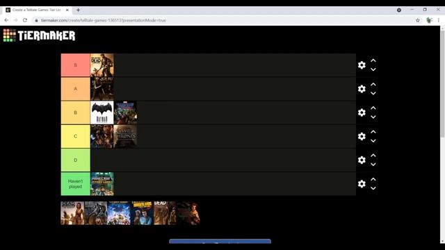 TELLTALE GAMES TIER LIST! смотреть онлайн
