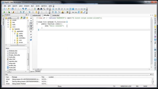 CodeIgniter Tutorials: Basic Website - Getting Started (Part 1/8) смотреть онлайн