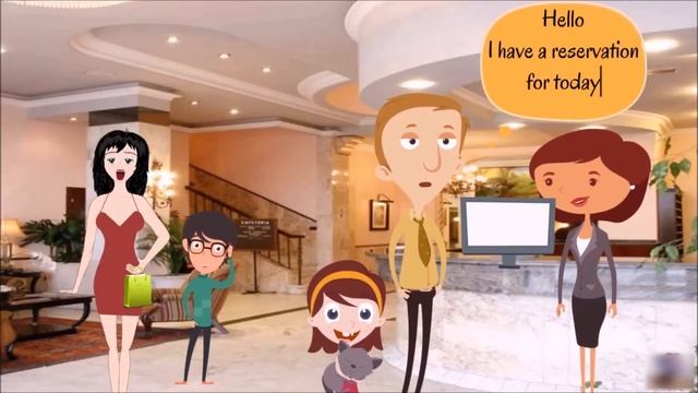 Hotel reservation - Check in & out | English lesson смотреть онлайн