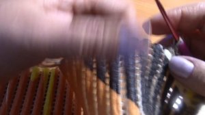 Вязание коврика на резиновой основе  Часть 2 из 6