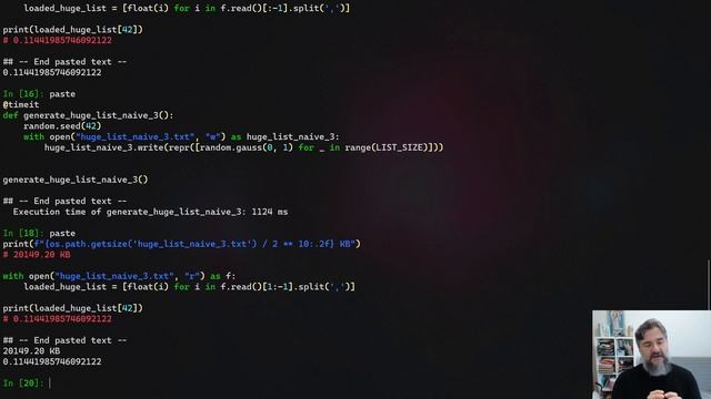 How to Write Huge Amounts of Generated Data to a File in Python? смотреть онлайн