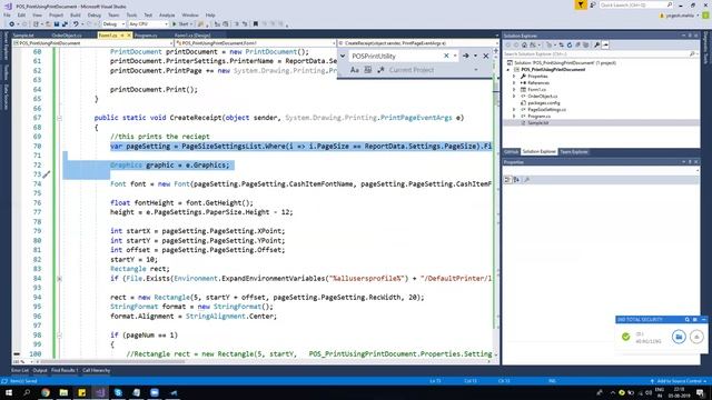 Generic POS receipt print for all printers using Print Document .NET смотреть онлайн