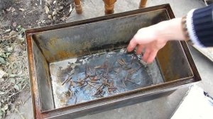 Копчение курицы, в коптильне горячего копчения