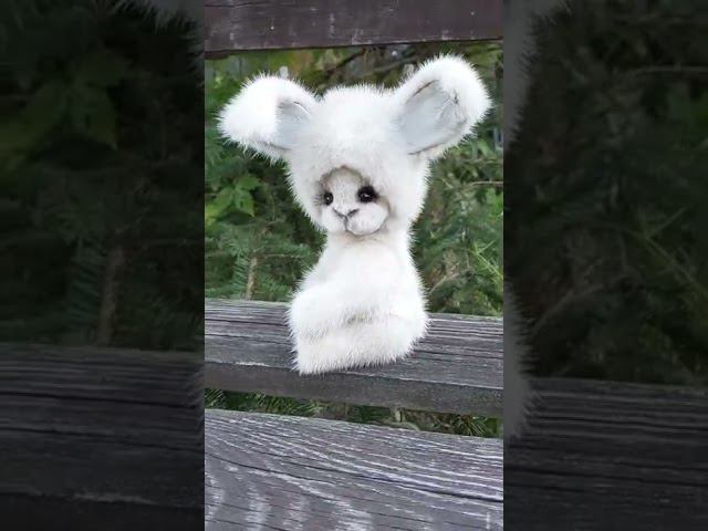 Зайка Жемчужинка, сшита из меха норки, полностью ручная работа! смотреть онлайн