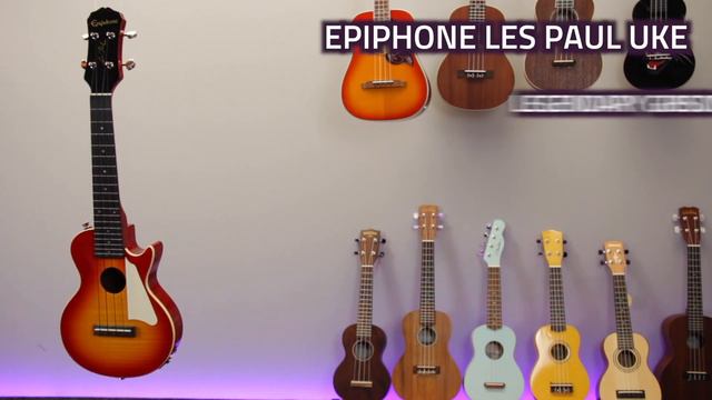 Epiphone LP Les Paul Ukulele - Quick Look & Demo смотреть онлайн