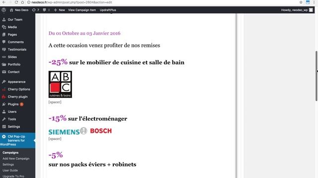 Modifier un splash screen/pop up sur Wordpress смотреть онлайн