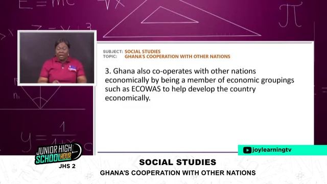 Social Studies Jhs-2 Ghana's Cooperation with other Nations 08-04-20221 смотреть онлайн